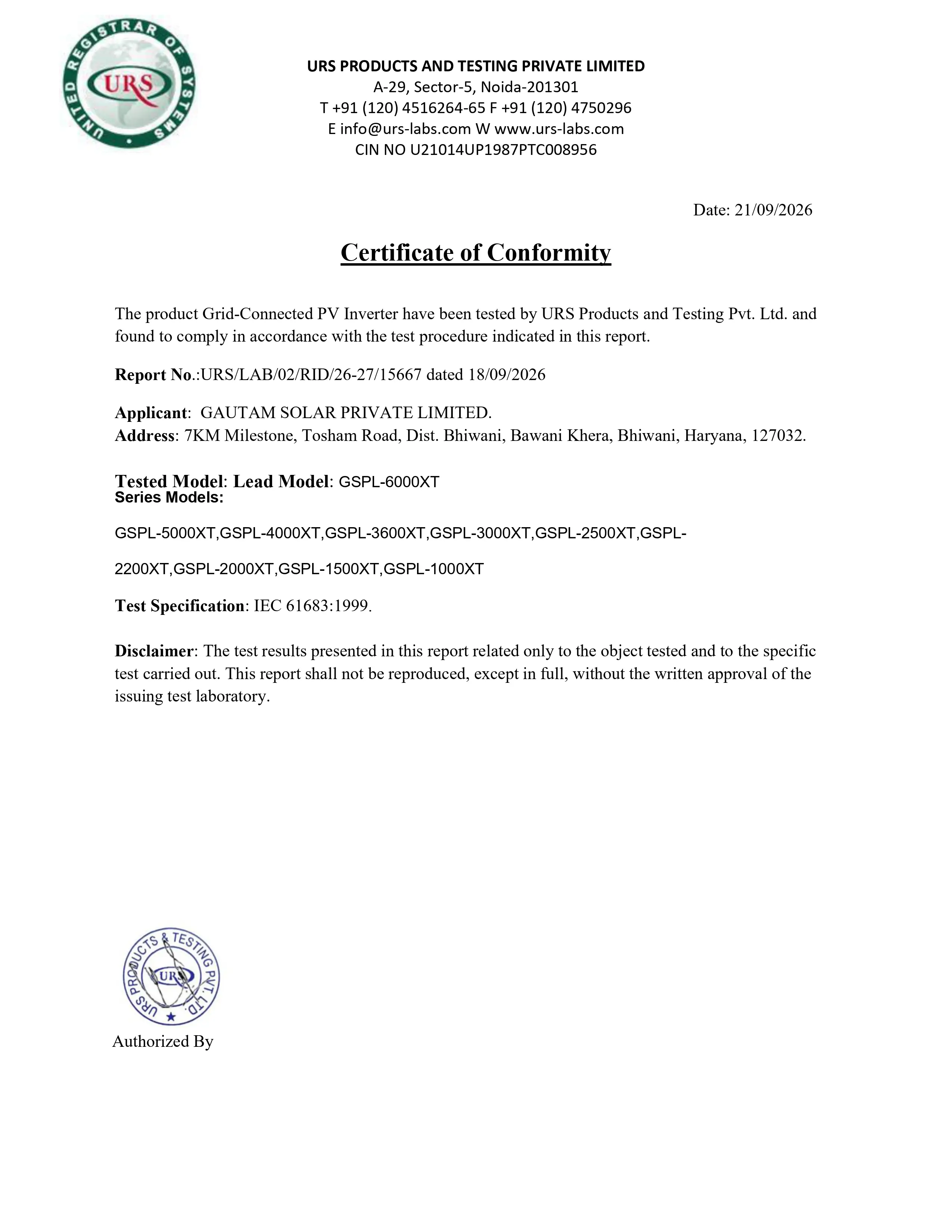 Certification credential 2